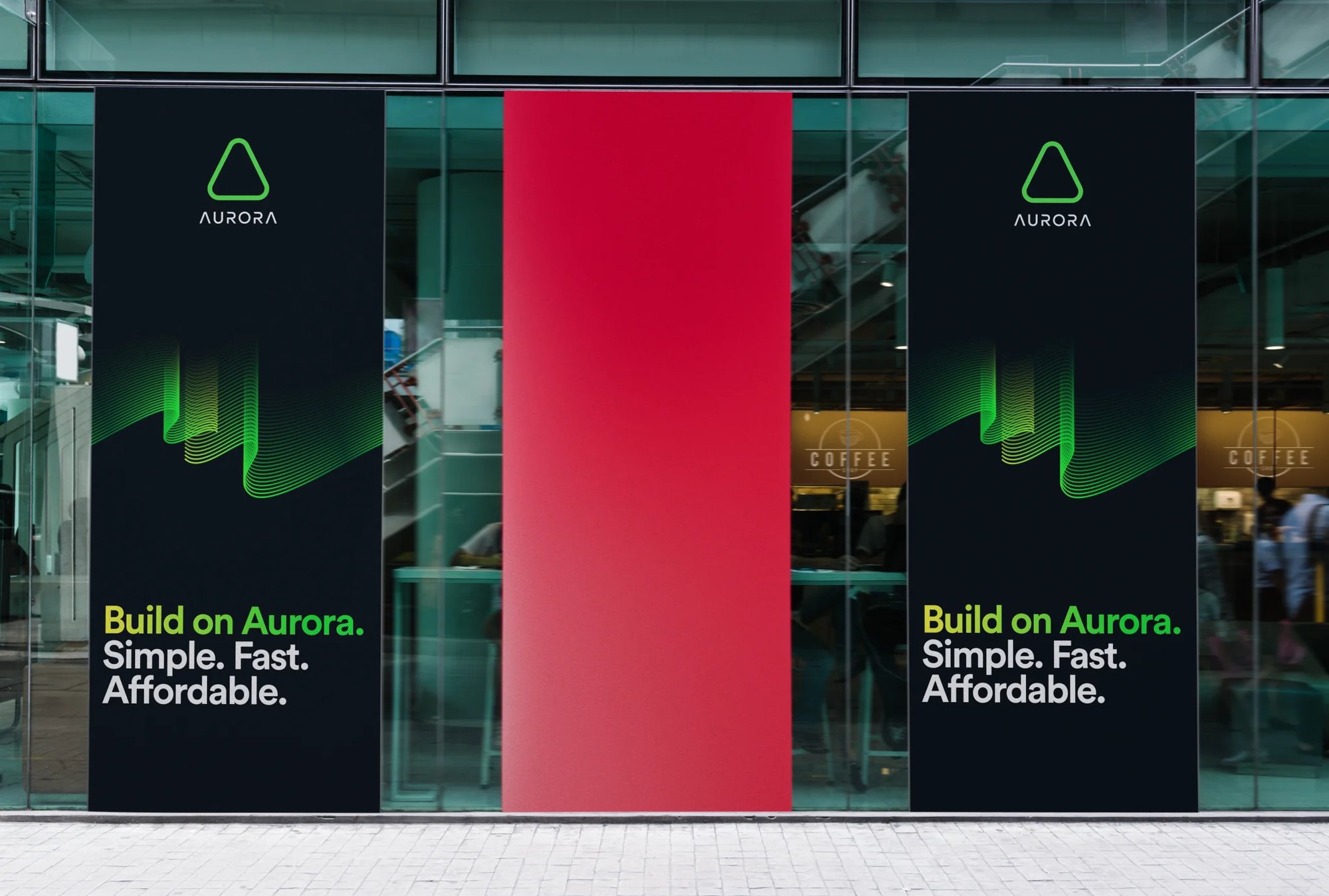 aurora banner background